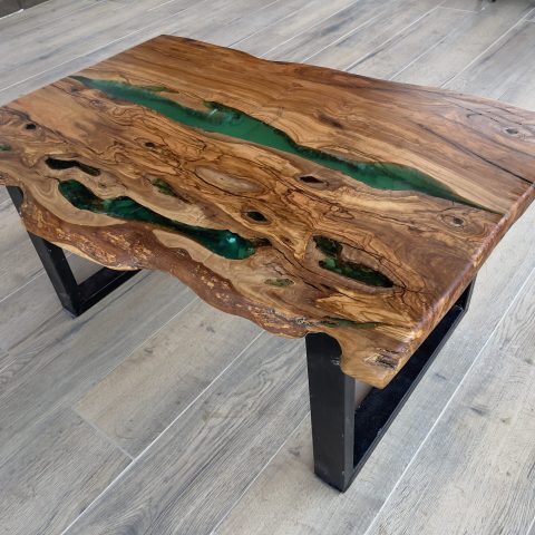 Live Edge Epoxy Resin Dining Table